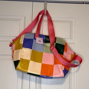 Colorblock Travel Tote Bag NWT